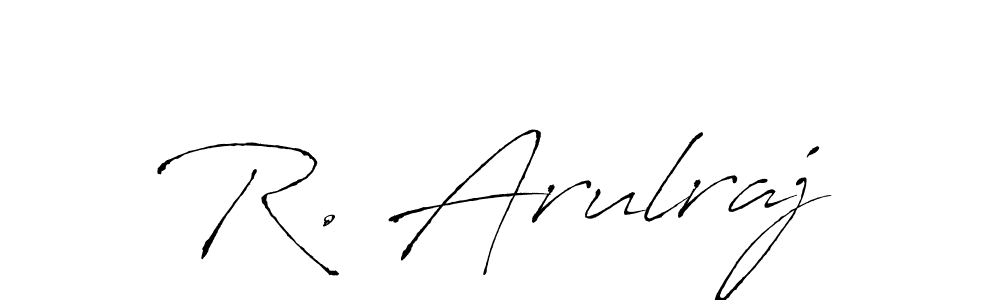 R. Arulraj stylish signature style. Best Handwritten Sign (Antro_Vectra) for my name. Handwritten Signature Collection Ideas for my name R. Arulraj. R. Arulraj signature style 6 images and pictures png