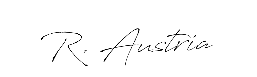 Similarly Antro_Vectra is the best handwritten signature design. Signature creator online .You can use it as an online autograph creator for name R. Austria. R. Austria signature style 6 images and pictures png