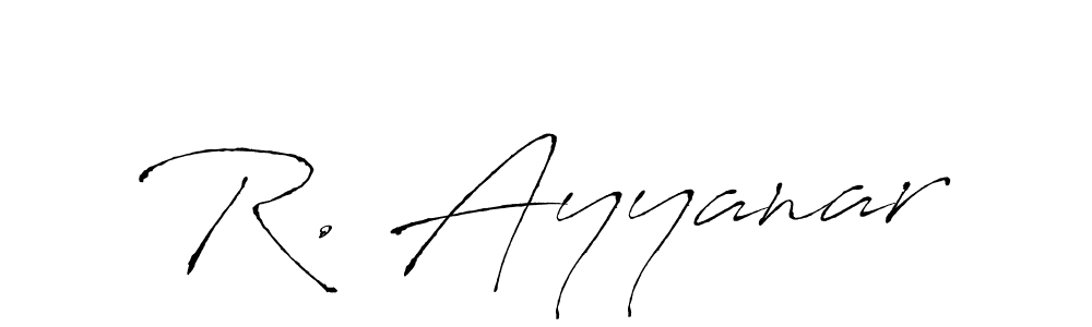 You should practise on your own different ways (Antro_Vectra) to write your name (R. Ayyanar) in signature. don't let someone else do it for you. R. Ayyanar signature style 6 images and pictures png