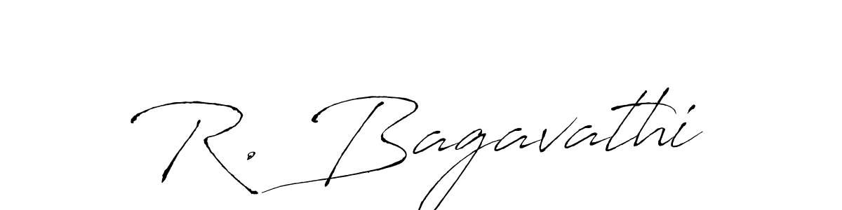 Make a beautiful signature design for name R. Bagavathi. With this signature (Antro_Vectra) style, you can create a handwritten signature for free. R. Bagavathi signature style 6 images and pictures png