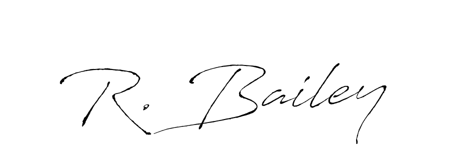 How to make R. Bailey name signature. Use Antro_Vectra style for creating short signs online. This is the latest handwritten sign. R. Bailey signature style 6 images and pictures png