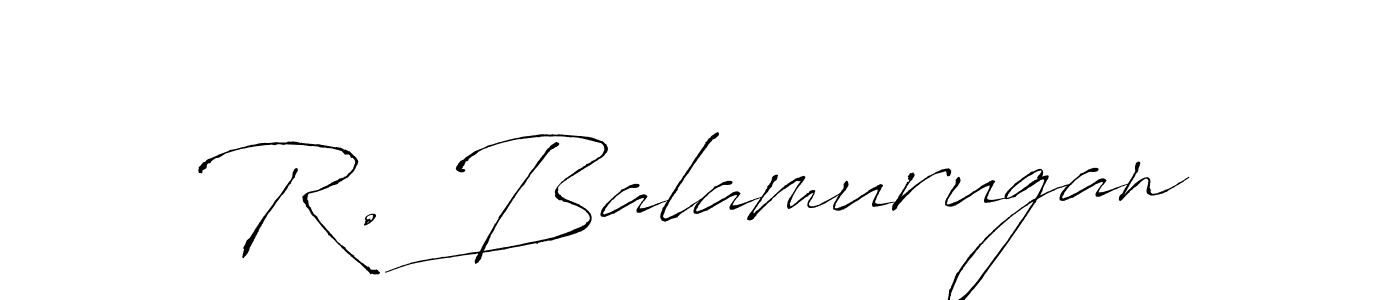 How to make R. Balamurugan signature? Antro_Vectra is a professional autograph style. Create handwritten signature for R. Balamurugan name. R. Balamurugan signature style 6 images and pictures png