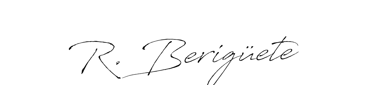 You can use this online signature creator to create a handwritten signature for the name R. Berigüete. This is the best online autograph maker. R. Berigüete signature style 6 images and pictures png