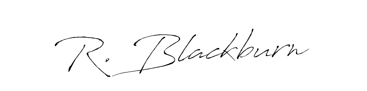 How to make R. Blackburn name signature. Use Antro_Vectra style for creating short signs online. This is the latest handwritten sign. R. Blackburn signature style 6 images and pictures png