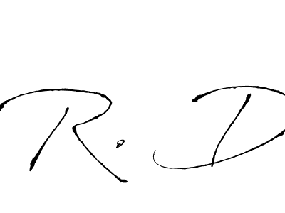 Make a beautiful signature design for name R. D. With this signature (Antro_Vectra) style, you can create a handwritten signature for free. R. D signature style 6 images and pictures png