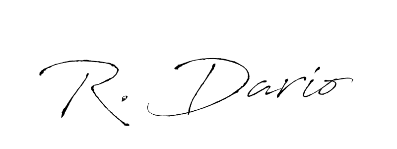 R. Dario stylish signature style. Best Handwritten Sign (Antro_Vectra) for my name. Handwritten Signature Collection Ideas for my name R. Dario. R. Dario signature style 6 images and pictures png