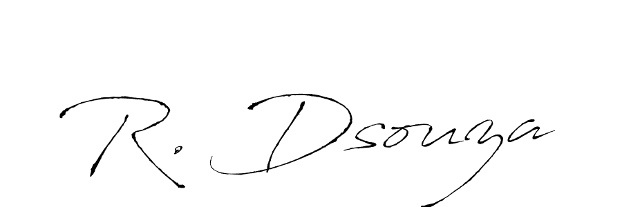 R. Dsouza stylish signature style. Best Handwritten Sign (Antro_Vectra) for my name. Handwritten Signature Collection Ideas for my name R. Dsouza. R. Dsouza signature style 6 images and pictures png