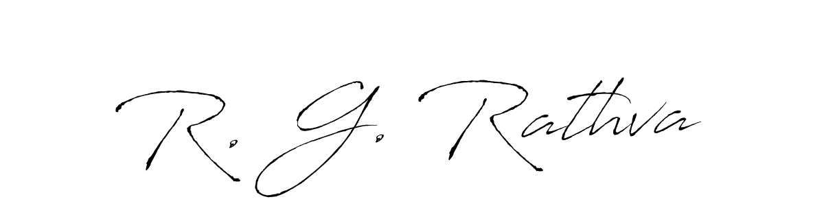 Use a signature maker to create a handwritten signature online. With this signature software, you can design (Antro_Vectra) your own signature for name R. G. Rathva. R. G. Rathva signature style 6 images and pictures png