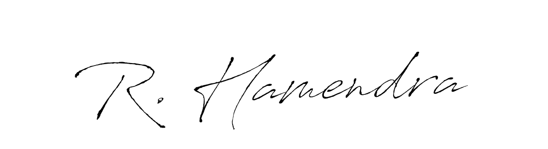 Also we have R. Hamendra name is the best signature style. Create professional handwritten signature collection using Antro_Vectra autograph style. R. Hamendra signature style 6 images and pictures png