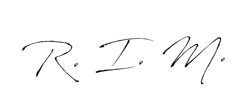 The best way (Antro_Vectra) to make a short signature is to pick only two or three words in your name. The name R. I. M. include a total of six letters. For converting this name. R. I. M. signature style 6 images and pictures png