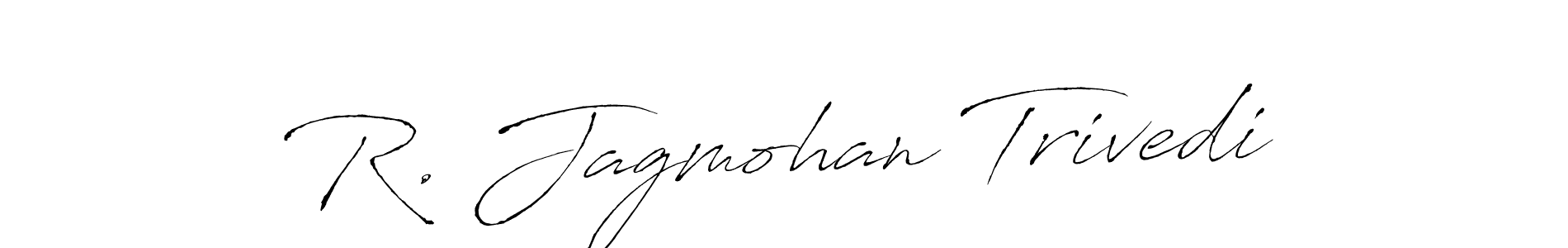 if you are searching for the best signature style for your name R. Jagmohan Trivedi. so please give up your signature search. here we have designed multiple signature styles  using Antro_Vectra. R. Jagmohan Trivedi signature style 6 images and pictures png