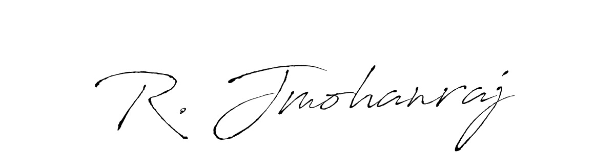 R. Jmohanraj stylish signature style. Best Handwritten Sign (Antro_Vectra) for my name. Handwritten Signature Collection Ideas for my name R. Jmohanraj. R. Jmohanraj signature style 6 images and pictures png