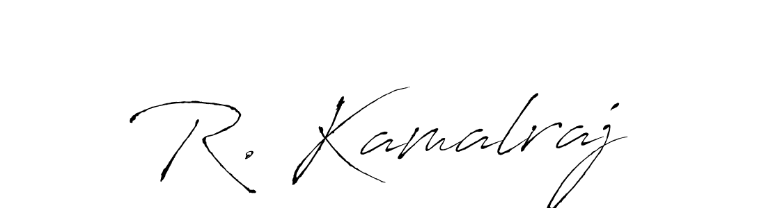 Design your own signature with our free online signature maker. With this signature software, you can create a handwritten (Antro_Vectra) signature for name R. Kamalraj. R. Kamalraj signature style 6 images and pictures png