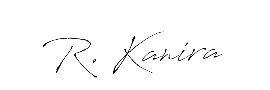 Create a beautiful signature design for name R. Kanira. With this signature (Antro_Vectra) fonts, you can make a handwritten signature for free. R. Kanira signature style 6 images and pictures png