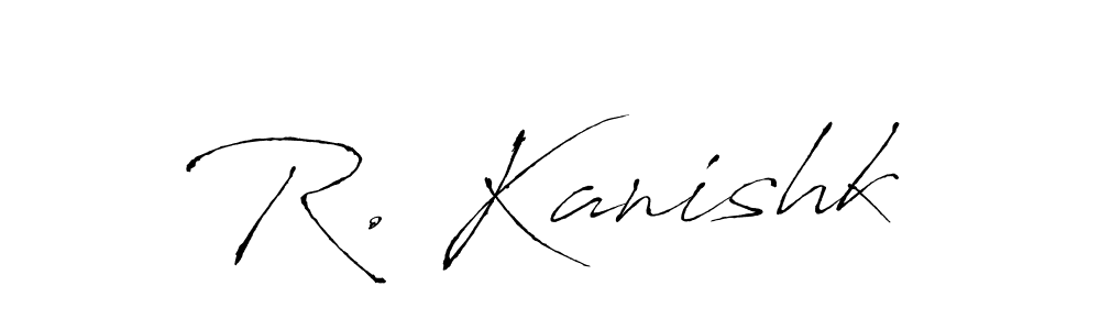 Create a beautiful signature design for name R. Kanishk. With this signature (Antro_Vectra) fonts, you can make a handwritten signature for free. R. Kanishk signature style 6 images and pictures png