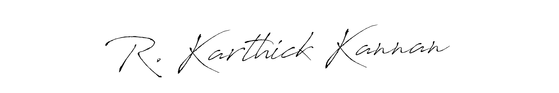 Also we have R. Karthick Kannan name is the best signature style. Create professional handwritten signature collection using Antro_Vectra autograph style. R. Karthick Kannan signature style 6 images and pictures png