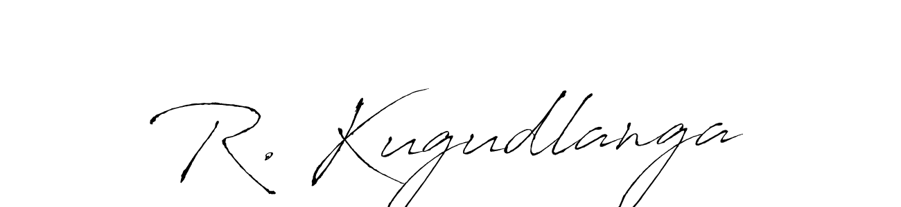 You should practise on your own different ways (Antro_Vectra) to write your name (R. Kugudlanga) in signature. don't let someone else do it for you. R. Kugudlanga signature style 6 images and pictures png