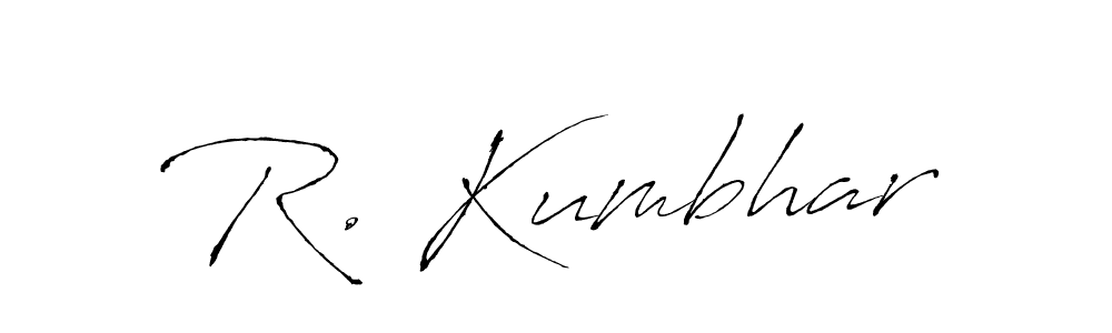 Similarly Antro_Vectra is the best handwritten signature design. Signature creator online .You can use it as an online autograph creator for name R. Kumbhar. R. Kumbhar signature style 6 images and pictures png