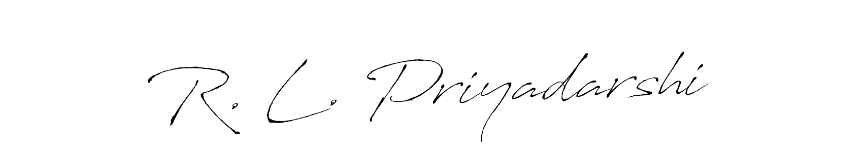 You can use this online signature creator to create a handwritten signature for the name R. L. Priyadarshi. This is the best online autograph maker. R. L. Priyadarshi signature style 6 images and pictures png