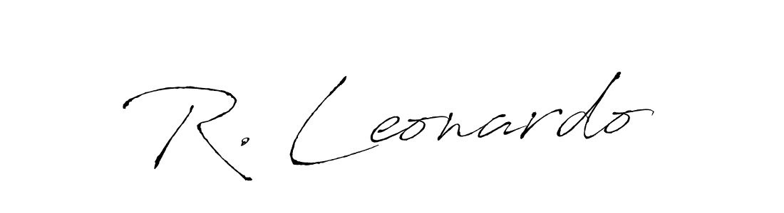 if you are searching for the best signature style for your name R. Leonardo. so please give up your signature search. here we have designed multiple signature styles  using Antro_Vectra. R. Leonardo signature style 6 images and pictures png
