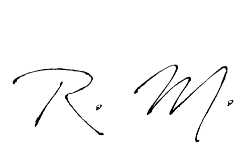 Also we have R. M. name is the best signature style. Create professional handwritten signature collection using Antro_Vectra autograph style. R. M. signature style 6 images and pictures png