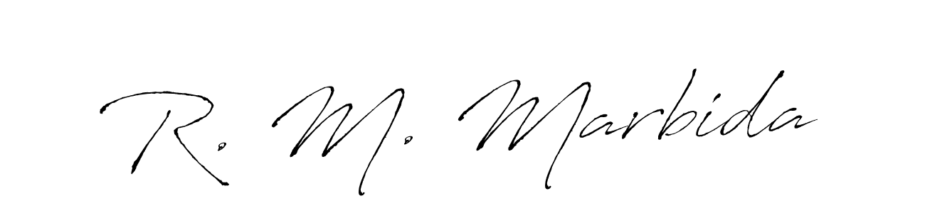 Once you've used our free online signature maker to create your best signature Antro_Vectra style, it's time to enjoy all of the benefits that R. M. Marbida name signing documents. R. M. Marbida signature style 6 images and pictures png