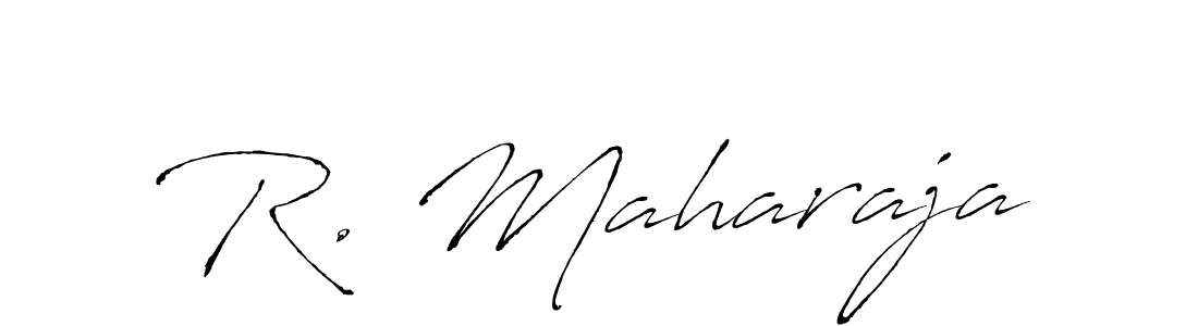 You should practise on your own different ways (Antro_Vectra) to write your name (R. Maharaja) in signature. don't let someone else do it for you. R. Maharaja signature style 6 images and pictures png