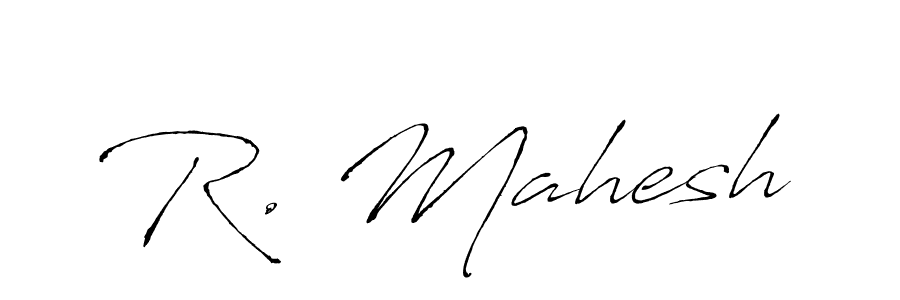 You should practise on your own different ways (Antro_Vectra) to write your name (R. Mahesh) in signature. don't let someone else do it for you. R. Mahesh signature style 6 images and pictures png
