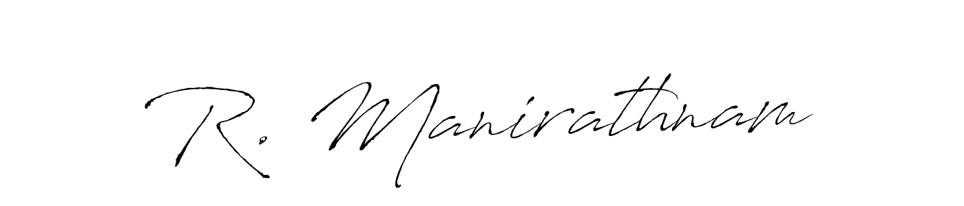 How to Draw R. Manirathnam signature style? Antro_Vectra is a latest design signature styles for name R. Manirathnam. R. Manirathnam signature style 6 images and pictures png