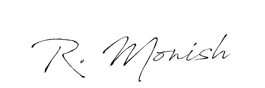 How to make R. Monish signature? Antro_Vectra is a professional autograph style. Create handwritten signature for R. Monish name. R. Monish signature style 6 images and pictures png