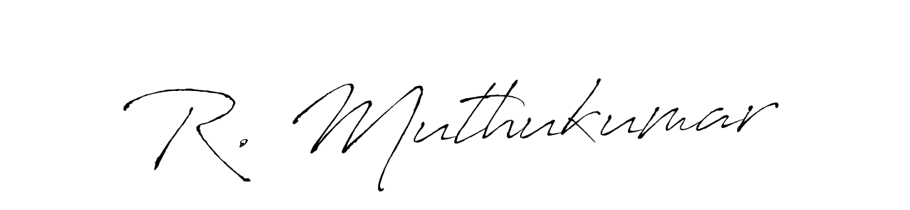 You should practise on your own different ways (Antro_Vectra) to write your name (R. Muthukumar) in signature. don't let someone else do it for you. R. Muthukumar signature style 6 images and pictures png