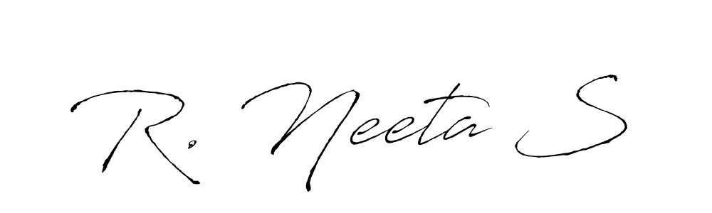 Here are the top 10 professional signature styles for the name R. Neeta S. These are the best autograph styles you can use for your name. R. Neeta S signature style 6 images and pictures png