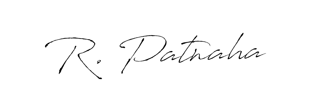 Design your own signature with our free online signature maker. With this signature software, you can create a handwritten (Antro_Vectra) signature for name R. Patnaha. R. Patnaha signature style 6 images and pictures png