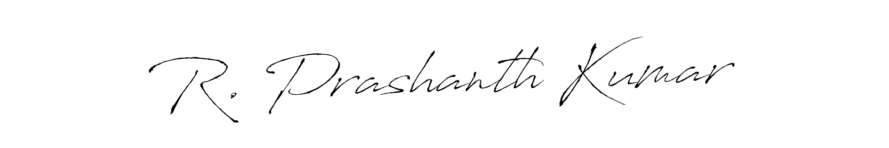 Make a beautiful signature design for name R. Prashanth Kumar. With this signature (Antro_Vectra) style, you can create a handwritten signature for free. R. Prashanth Kumar signature style 6 images and pictures png