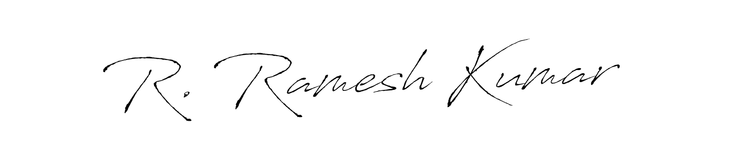 if you are searching for the best signature style for your name R. Ramesh Kumar. so please give up your signature search. here we have designed multiple signature styles  using Antro_Vectra. R. Ramesh Kumar signature style 6 images and pictures png