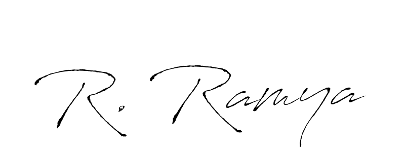 Make a beautiful signature design for name R. Ramya. Use this online signature maker to create a handwritten signature for free. R. Ramya signature style 6 images and pictures png