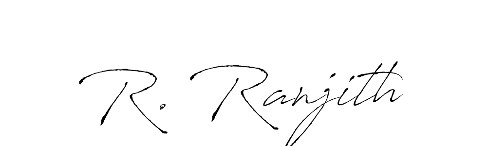 R. Ranjith stylish signature style. Best Handwritten Sign (Antro_Vectra) for my name. Handwritten Signature Collection Ideas for my name R. Ranjith. R. Ranjith signature style 6 images and pictures png