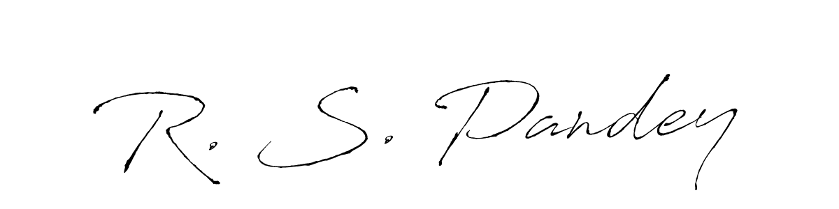 Create a beautiful signature design for name R. S. Pandey. With this signature (Antro_Vectra) fonts, you can make a handwritten signature for free. R. S. Pandey signature style 6 images and pictures png