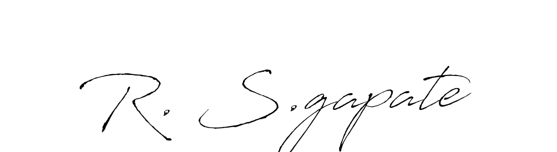 Use a signature maker to create a handwritten signature online. With this signature software, you can design (Antro_Vectra) your own signature for name R. S.gapate. R. S.gapate signature style 6 images and pictures png