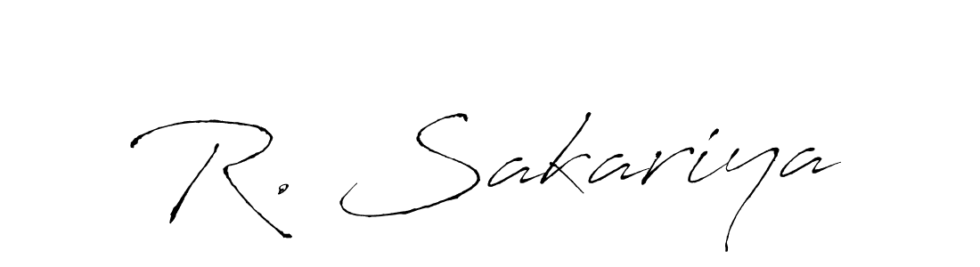 R. Sakariya stylish signature style. Best Handwritten Sign (Antro_Vectra) for my name. Handwritten Signature Collection Ideas for my name R. Sakariya. R. Sakariya signature style 6 images and pictures png