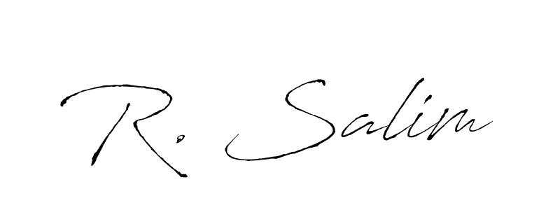 R. Salim stylish signature style. Best Handwritten Sign (Antro_Vectra) for my name. Handwritten Signature Collection Ideas for my name R. Salim. R. Salim signature style 6 images and pictures png
