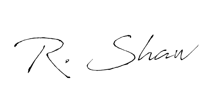 How to make R. Shaw signature? Antro_Vectra is a professional autograph style. Create handwritten signature for R. Shaw name. R. Shaw signature style 6 images and pictures png