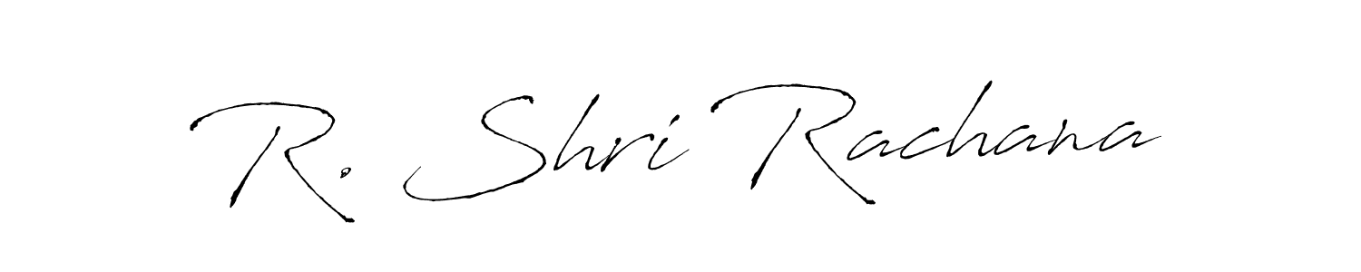 You can use this online signature creator to create a handwritten signature for the name R. Shri Rachana. This is the best online autograph maker. R. Shri Rachana signature style 6 images and pictures png