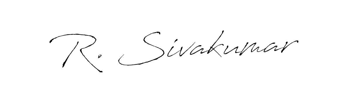 Antro_Vectra is a professional signature style that is perfect for those who want to add a touch of class to their signature. It is also a great choice for those who want to make their signature more unique. Get R. Sivakumar name to fancy signature for free. R. Sivakumar signature style 6 images and pictures png