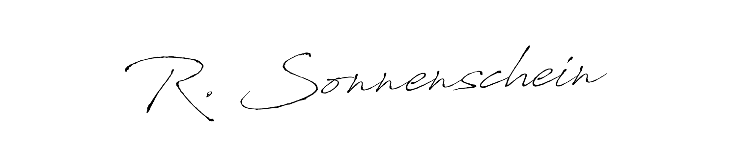 How to Draw R. Sonnenschein signature style? Antro_Vectra is a latest design signature styles for name R. Sonnenschein. R. Sonnenschein signature style 6 images and pictures png