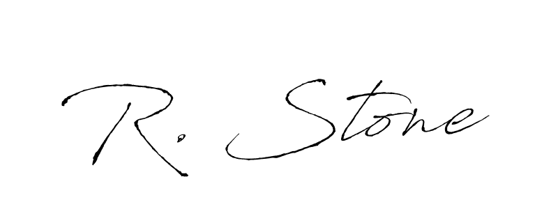 How to make R. Stone signature? Antro_Vectra is a professional autograph style. Create handwritten signature for R. Stone name. R. Stone signature style 6 images and pictures png