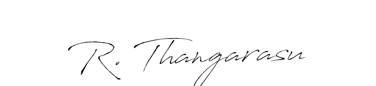 Antro_Vectra is a professional signature style that is perfect for those who want to add a touch of class to their signature. It is also a great choice for those who want to make their signature more unique. Get R. Thangarasu name to fancy signature for free. R. Thangarasu signature style 6 images and pictures png