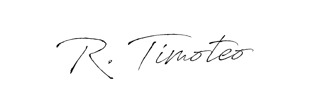 Create a beautiful signature design for name R. Timoteo. With this signature (Antro_Vectra) fonts, you can make a handwritten signature for free. R. Timoteo signature style 6 images and pictures png