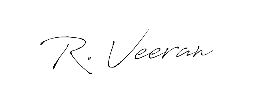 if you are searching for the best signature style for your name R. Veeran. so please give up your signature search. here we have designed multiple signature styles  using Antro_Vectra. R. Veeran signature style 6 images and pictures png