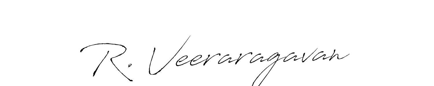 R. Veeraragavan stylish signature style. Best Handwritten Sign (Antro_Vectra) for my name. Handwritten Signature Collection Ideas for my name R. Veeraragavan. R. Veeraragavan signature style 6 images and pictures png